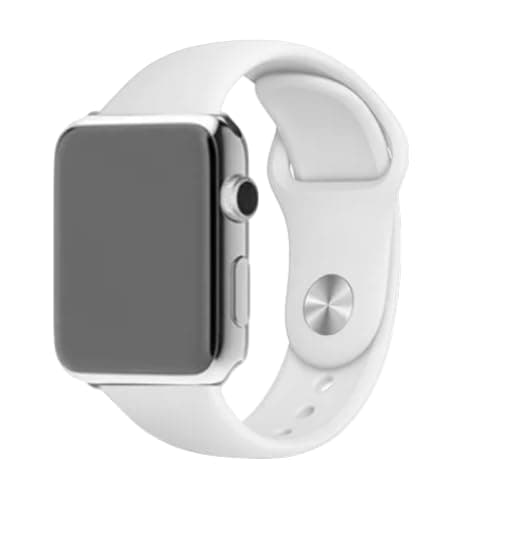 SILICONE STRAP 41/40 / 38 MM FOR APPLE WATCH, WHITE