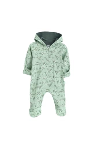 Junior Baby Boys Long Sleeve Romper Jumpsuit - Soft Cotton Blend One-Piece Outfit with Snap Closure, Printed Infant Playsuit, Multicolor, 09
