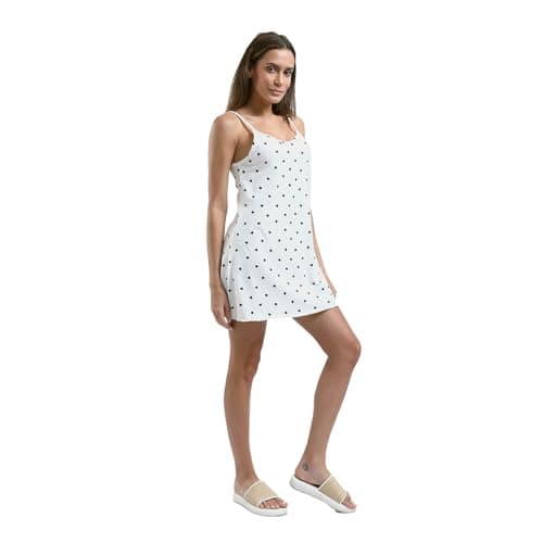 Sleep Shirt Thin Strap - Printed Nightgown nightshirt