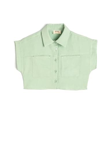 KOTON Girls SHIRTS SS WOVEN TOPS (pack of 1)