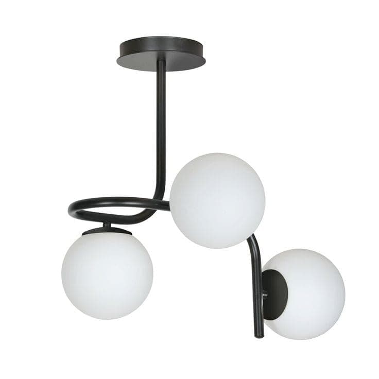 Generic Pendant Light 3 Bulb Without Bulbs 50x50x50 cm Black