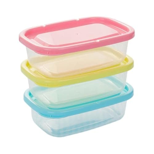 3-Pack 1000ml Thermal Food Containers Airtight Refrigerator Storage Set