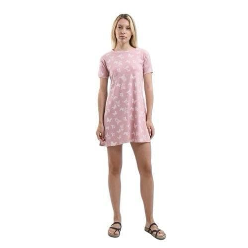 Sleepshirt Cotton Short Sleeves - Printed Nightgown nightshirt