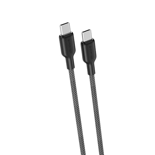 G-Power GP-C60 USB-C to USB-C 65W Cable (1M), Support Apple iPhone 17/16 /15 Series, iPad Pro, USB-C MacBook, Samsung Galaxy, Pixel and Tablets - Black (Warranty 12 months) Electronic cable