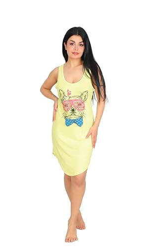 Daadosh Women Short Nightgown Viscose Elegant Nightgown Women Short Nightgown - Sexy Home Dress for Women Nightgown nightshirt