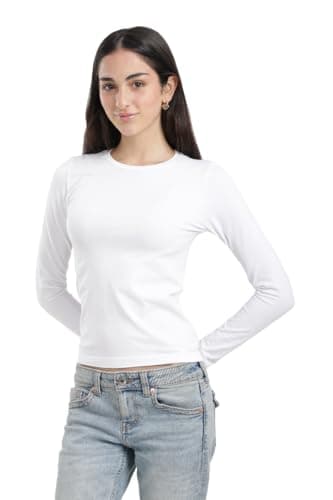 CARINA Womens Microfiber Long Sleeve Top Classic Shirt