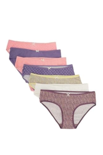 Carina Pack of 7 Colored Bikini Panties Underpants