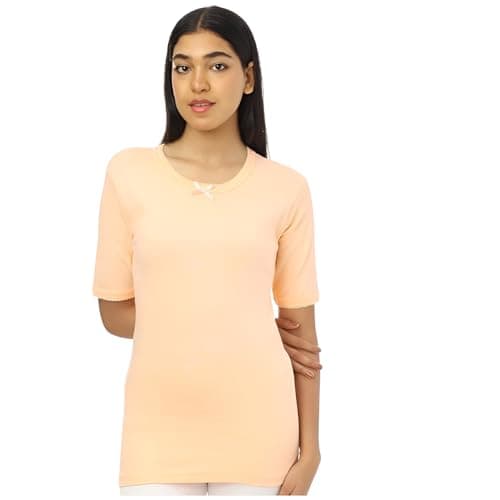 Dahab Women Undershirt Half Sleeves Round Neck Base Layer Top (pack of 1) Shirt