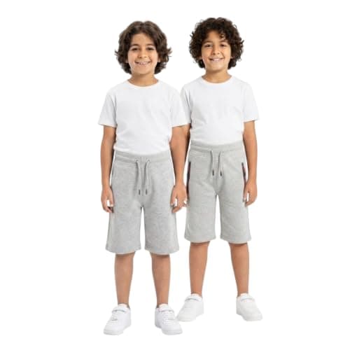 Red Circle Unisex Kids Bundle of 2 Shorts with pocket and zipper Bundle of 2 Shorts with pocket and zipper