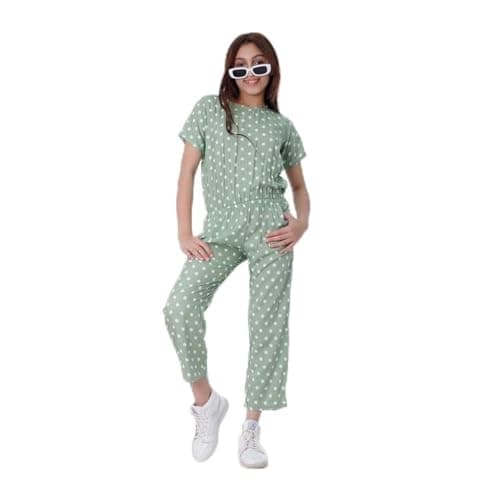 BEBO Girls Jumpsuit Pants Polka Dot 10 Years - Green One piece outfit