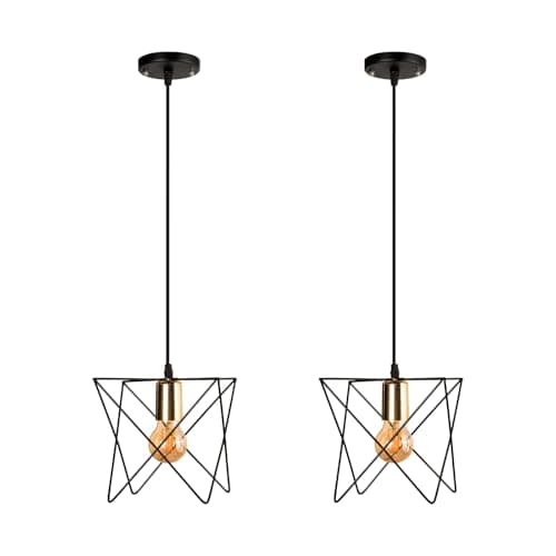 الروضة - (عدد 2) قلادة فردي عصري شكل مميز Light fixture