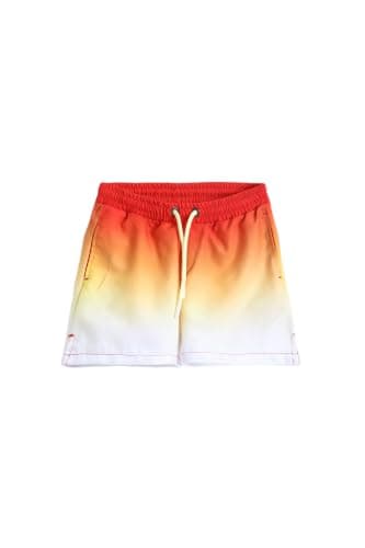 Junior Baby Boys Swim Shorts – Quick Dry Beach Shorts for Swimming, Summer Vacation & Pool Wear, Orange, 12