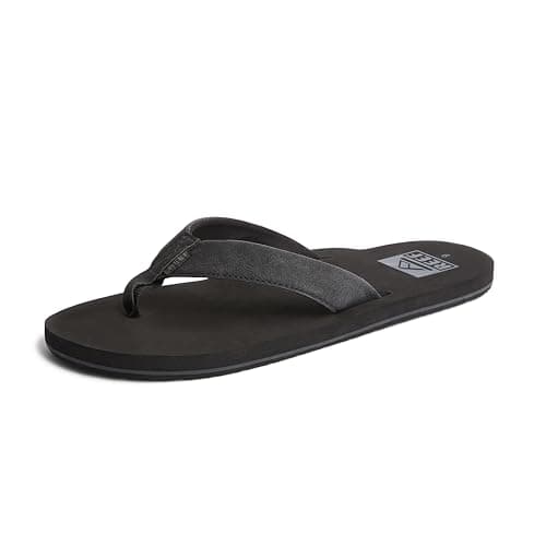 Reef Men’s Twinpin Flip Flops, Black, 44 EU Sandal