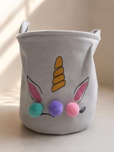 Generic Fabric storage basket, Spacious capacity for toys and supplies, Practical material for daily use, Lightweight and easy to carry with side handles, .em Item container