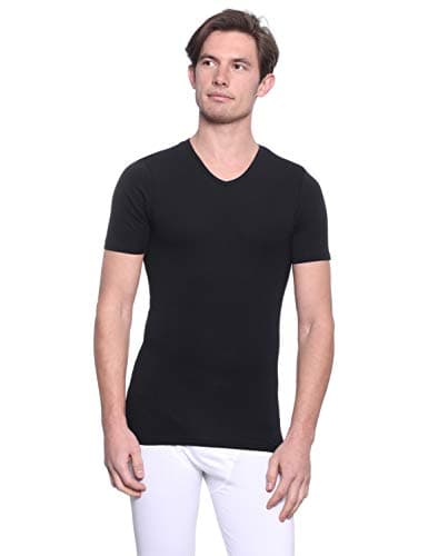 Dice Mens V-Neck short sleeve solid Undershirt (pack of 1) Shirt
