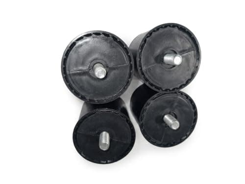 Black Metal Cooker Legs with Mounting Screw Set of 4 | Black Color, Built-in Bolt, 4 Piece per set, for Potgas