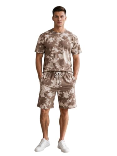 Miza Tring Men's Special Camo Shorts – Milton Cotton Material – Comfortable Summer Set Coordinated outfit