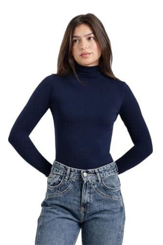 CARINA Womens Slim Fit High-Neck Top Classic Shirt
