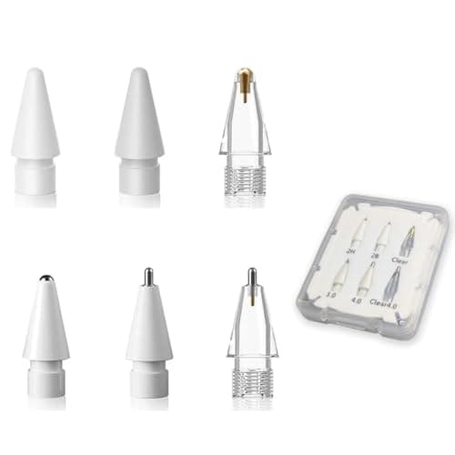 Replacement Pencil Tips for Apple Pencil Pro,Upgraded Pencil Tips fit for Apple 2nd 1st Gen USB-C,and Logitech Crayon Digital Pencil,Pencil Tips Pad Pro Pencil,No Wear Out Fine Point Resistance Input pen