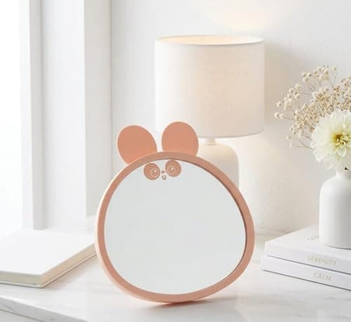 Luxury Decorative Multi-Use Table Mirror – Suitable for Daily Use and Beauty – Attractive Design Adds a Sophisticated Touch – Easy to Carry and Store Perfect for Home or Travel (Cashmere)