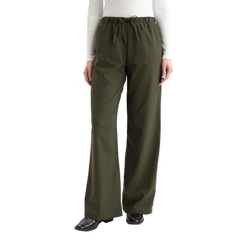DeFacto Womens Wide Leg CNS Woven Bottom Trousers C5628AX Trousers Pants