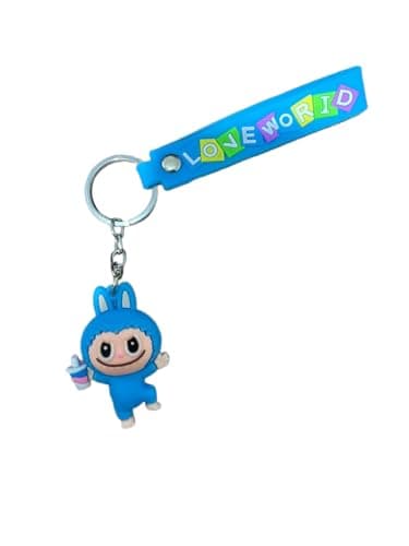 Love World Cartoon Character Keychain Colorful Home Car