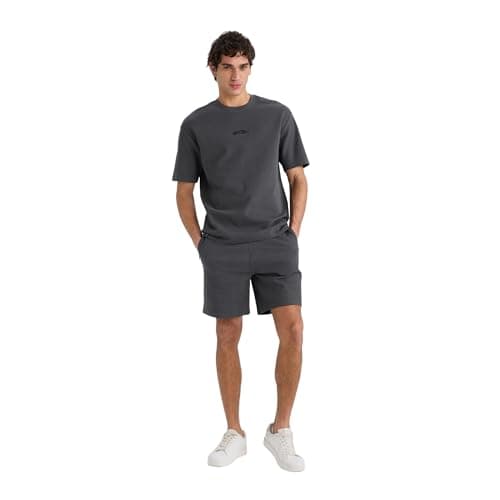 DeFacto mens Young Regular Fit Knitted Bottom Short Short (pack of 1)