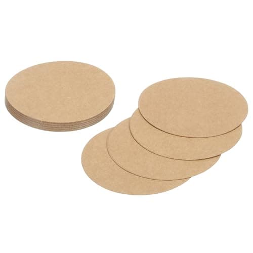 MECCANIXITY 24 Pcs Circle Card Stock, 2 Inch Round Cutouts Paper Thick Cardboard Circles for Crafts Paint Supply DIY Projects Bulletin Board Decor, Kraft Color