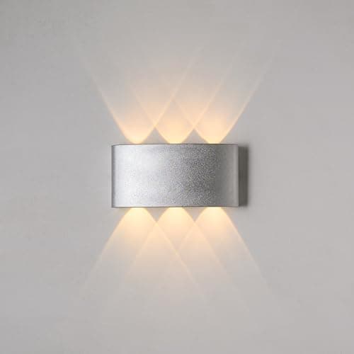 El Rawda Modern Up & Down Wall Sconce, Elegant Indoor LED Wall Light for Living Room & Bedroom Light fixture
