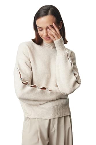 Trendyol Womens Button Detailed Soft Textured Knitwear Sweater - TWOAW24KZ00384 Sweater (pack of 1)