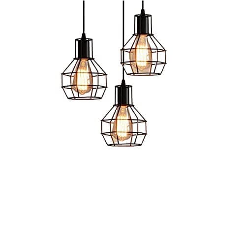 Generic Sign Modern Triple Black Metal Ceiling Lights