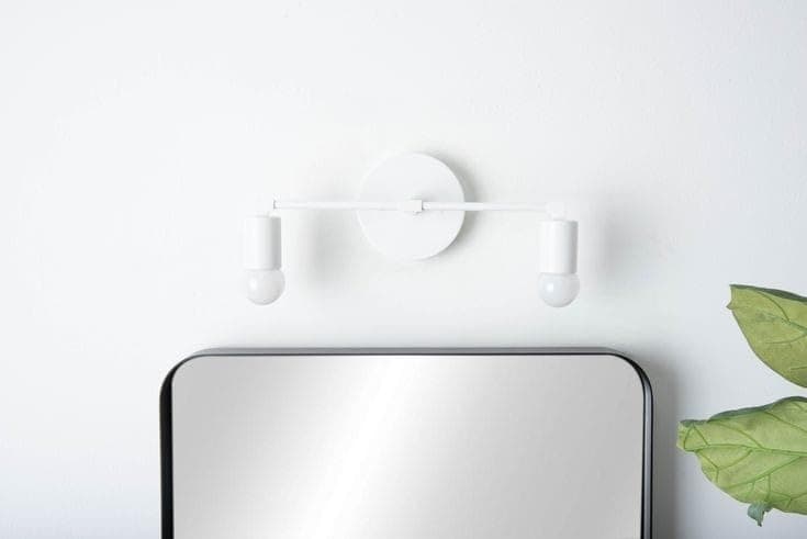 Generic Abalek 2 Bulb Without Bulbs 15x40x15cm White