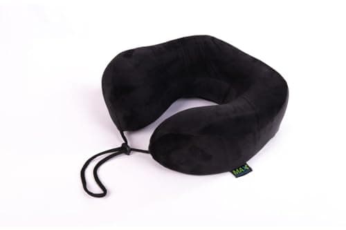 Max Comfort Travel Neck Support Pillow - Ergonomic Design to Reduce Neck Fatigue During Trips - Suitable for Airplane, Car, Office