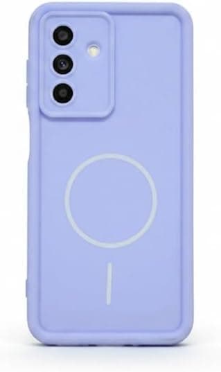 Protective cover Compatible with Samsung A17 Soft touch, compatible silicone case with raised edges, camera sensitivity, shockproof and fingerprint-resistant design -(Light Purple) Cellular phone case