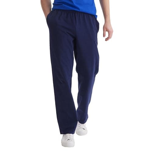 Hanes Men’s Sweatpants, Essentials Men’s Jersey Pants With Pockets, Men’s Workout Clothes, 33”