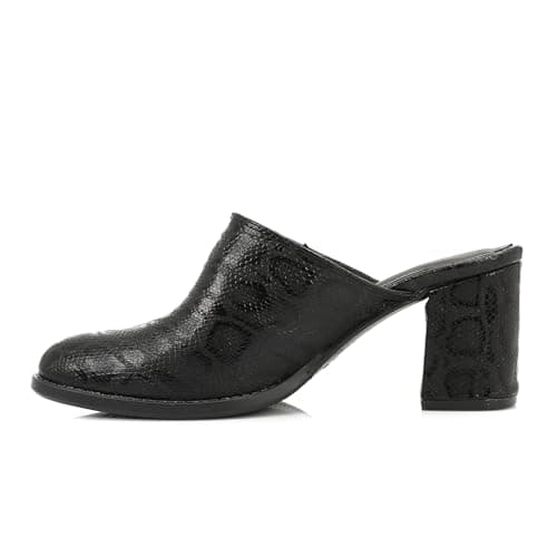 Women's High Heel Mule Sandals – Elegant Pointed Toe, Faux Leather Texture. | Soft Inner Cushioning, Formal & Party Wear, Metallic Finish, Timeless Classic Style, Lightweight & Durable Shoes