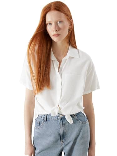 LC WAIKIKI Woman Linen Blend Women's Shirt