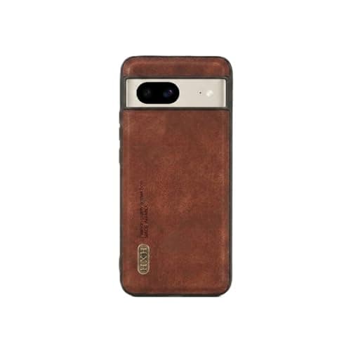 Leather Case For Luxury Faux Leather Protective Case For Stylish Compatible With (Google Pixel 7A) Design Protection Anti Fingerprint Protection Case Made Of Classic Vintage Faux Leather (Brown) Cellular phone case