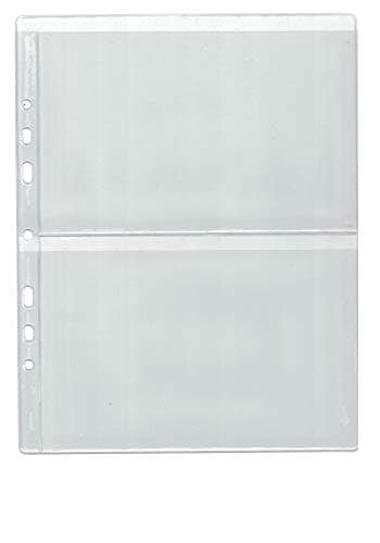 COLLECTOR 10 Pages for banknote album - Type 2 - for two notes, Folder Extra Refill Sheets Inserts or other brand banknotes album Home