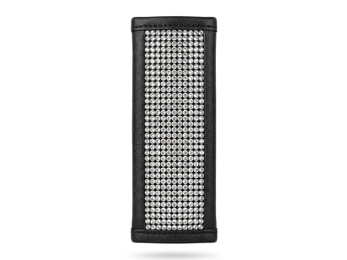 Common Car Handbrake Stick Cover for Various Cars, Crystal Car Salon Decoration Cover with Crystal Stones, PU Leather Accessories Protectors for Car Sports - SACAR Handle grip