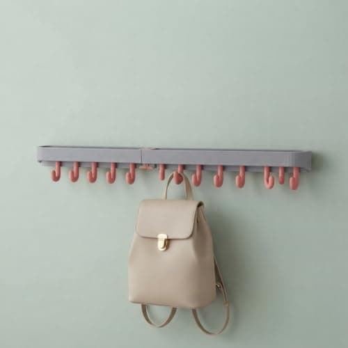 Multi-Purpose 8-Hook Rotating Hanger Space-Saving Organizer with Adhesive Backing for Kitchen Bathroom and Small Tight Areas Durable Utility Hook Rack Storage hook