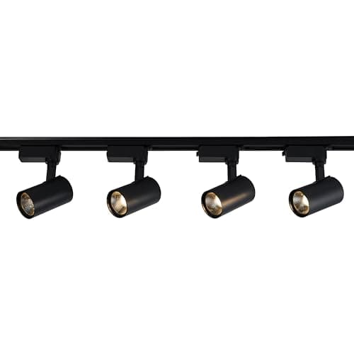 El Rawda High-Quality LED Track Lights Set of 4, 10W Each, Warm Light, Sleek Spotlight System for Modern Interiors
