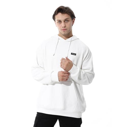 CAESAR Mens Mens Biscuit Plain Over Size Hoodie Mens Biscuit Plain Over Size Hoodie
