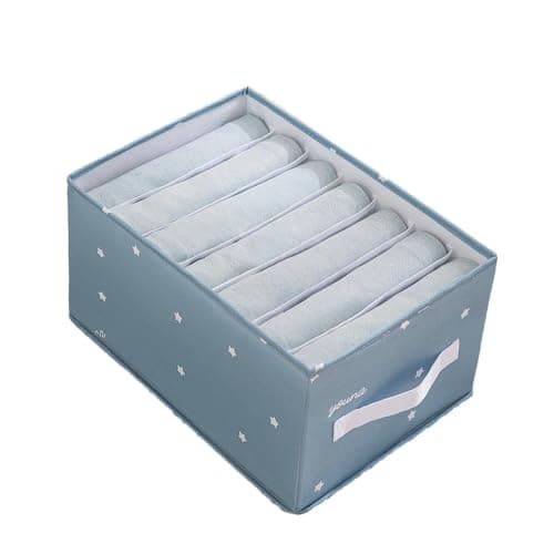 Generic Divided Clothing Organiser with 8 Compartments, Linen, .hd Caddy