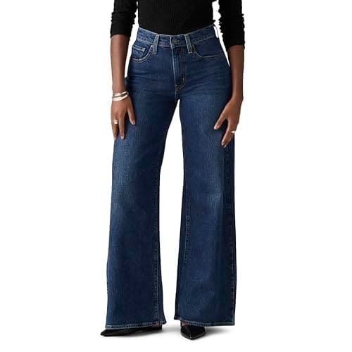 Levi's Womens Women's 728 High-Rise Wide-Leg Jeans Jeans (pack of 1) Pants