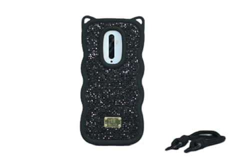 Diamond Glitter Case forOppo A9 2020, Luxury Crystal Wavy Glitter Soft Silicone Case (Black) Cellular phone case