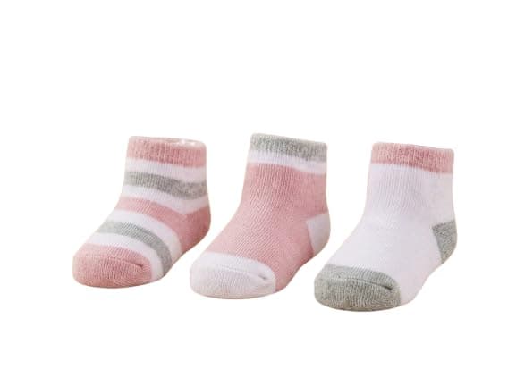 Vola Baby Ankle Socks, 3-Pack, Striped Style-S11