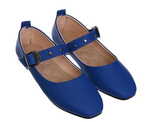B&W womens B&W-W087-Blue Sneaker Shoes