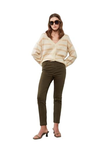 LC WAIKIKI Woman High Waisted Slim Fit Regular Gabardine Trousers