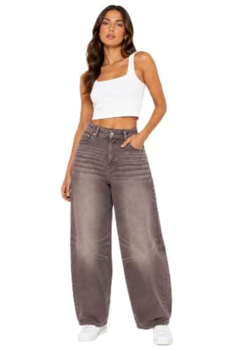 Dairy Milk Balloon Denim Pants